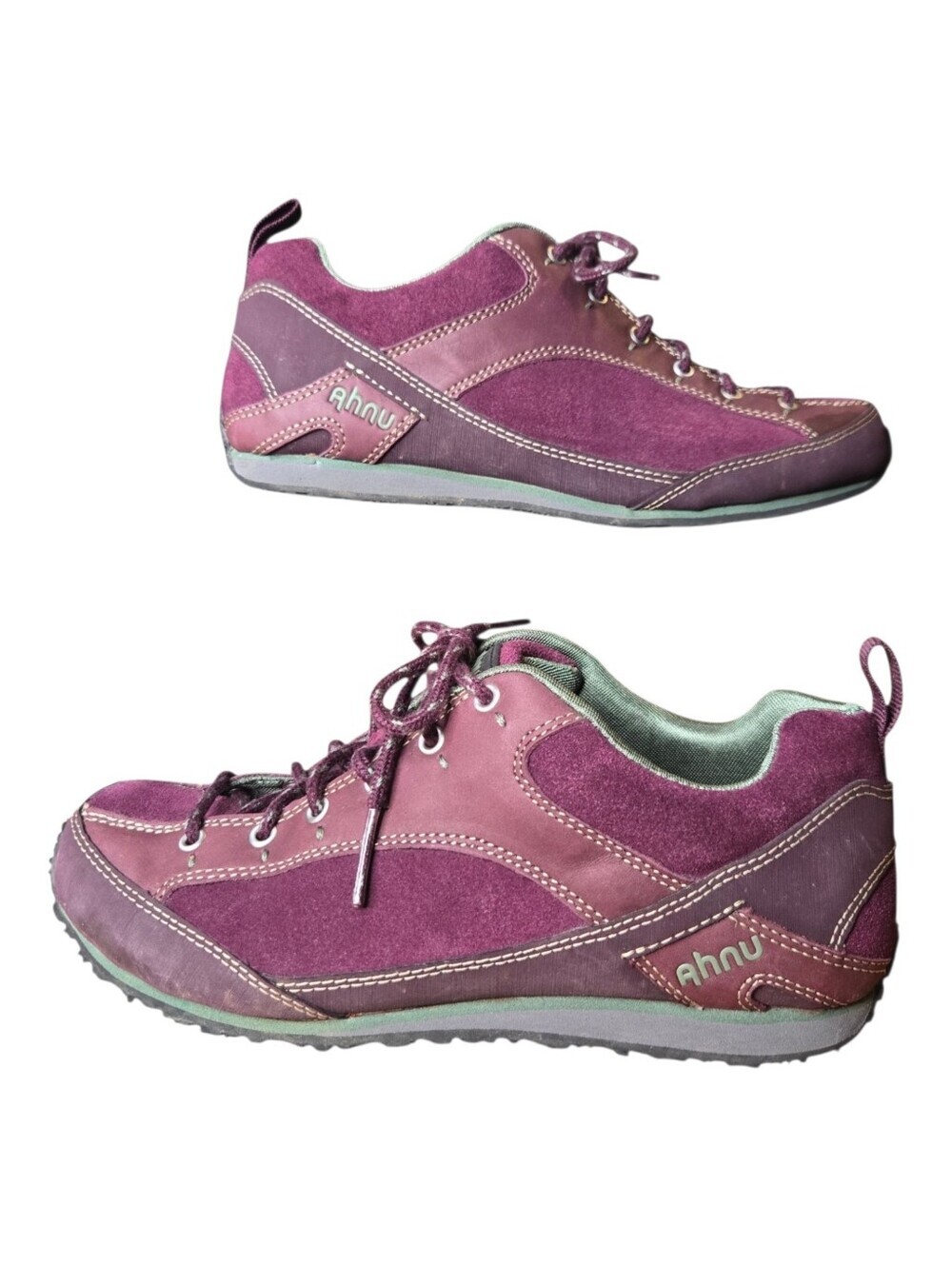Ahnu Womens Winetasting Leather Suede Montara II Waterproof Hiking Shoes Size 6